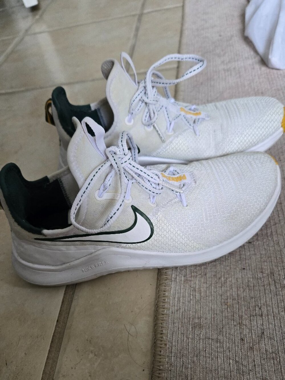 Women's Green Bay Packers Nike White/Green 6